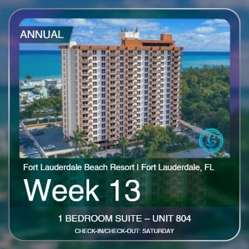 Picture of Spring Tokenized Timeshare (Week 13), Unit 804 – 1 Bedroom Suite | Fort Lauderdale Beach Resort